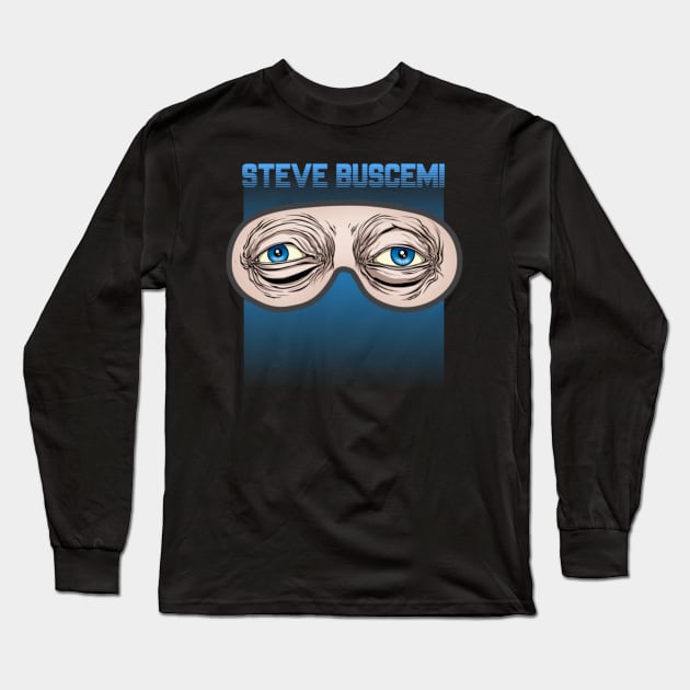 Steve Buscemi 2 Long Sleeve T-Shirt by brianbarcheski